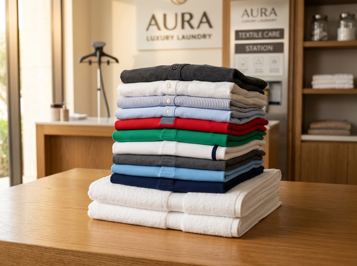 Daily clothes wash and fold in dedicated single-customer drums